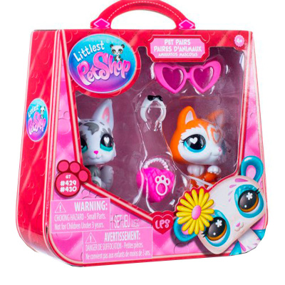 Игровой набор Littlest Pet Shop Праздники Серый кот и Рыжий кот Hasbro 01064_LPS 3