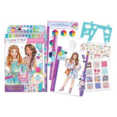 Альбом для дизайна одежды с наклейками Цветочное творчество Make It Real 32022