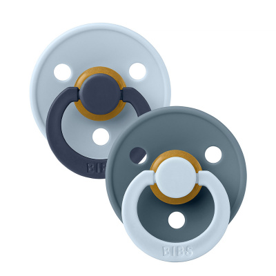 Набор пустышек латексных Studio Colour Fusion 2 шт от 6 мес Baby Blue/Petrol mix Bibs 12028101 2