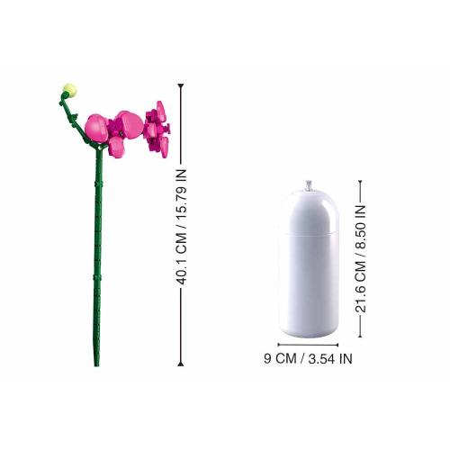 Конструктор Цветочки в вазе Орхидеи Sluban M38-B1101-12 фото 3