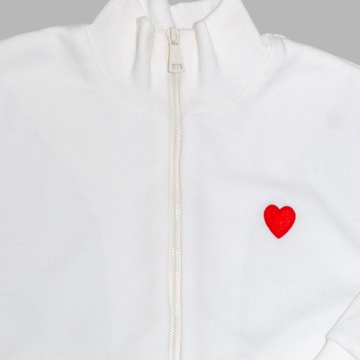 Спортивный костюм Чуди Кидс 417425Ц1-1 молочный/красный 02