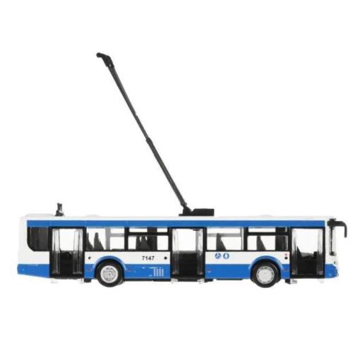 Модель Городской Троллейбус Технопарк TROLL-18-WHBU фото 2