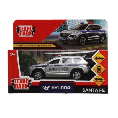 Машина Полиция Hyundai SantaFe Технопарк SANTAFE2-12POL-SR 4