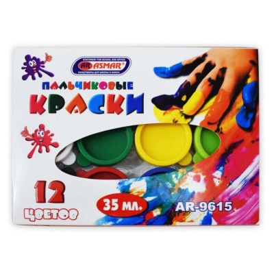 Пальчиковые краски цветов Asmar AR-9615 1