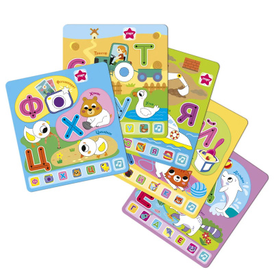 Обучающий планшет с карточками Азбука в картинках Азбукварик 3433 2