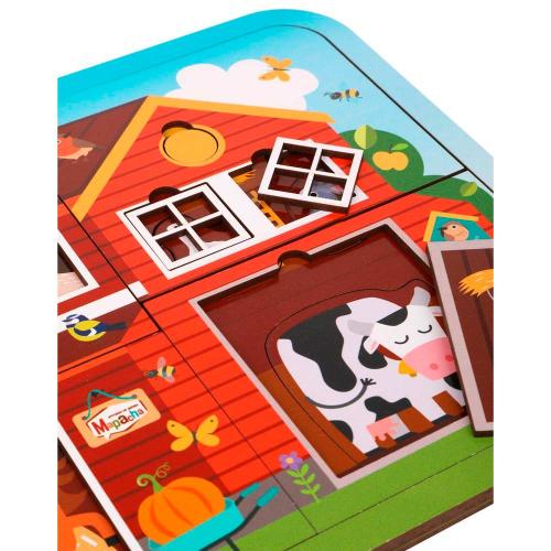 Пазл многослойный Кто живёт на ферме Mapacha 962216 фото 4