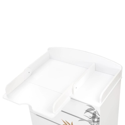 Комод с узким пеленальным столиком Indigo Green Line Бамбук