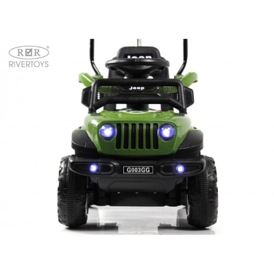 Детский электромобиль RiverToys G003GG зелёный