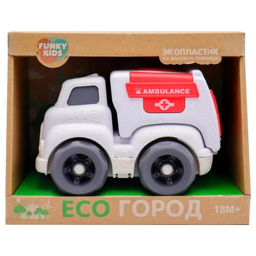 Эко машинка Скорая помощь 18 см Funky Toys FT0278081 фото 4