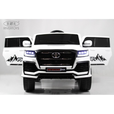 Детский электромобиль RiverToys G555GG белый
