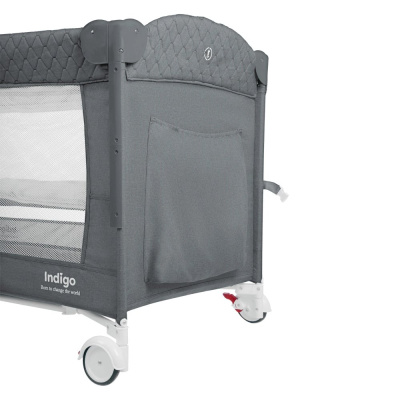 Кровать-манеж Indigo Bon-Bon серый 05