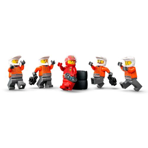 Конструктор Lego City 60443 Пит-стоп F1 и команда болида Ferrari фото 5