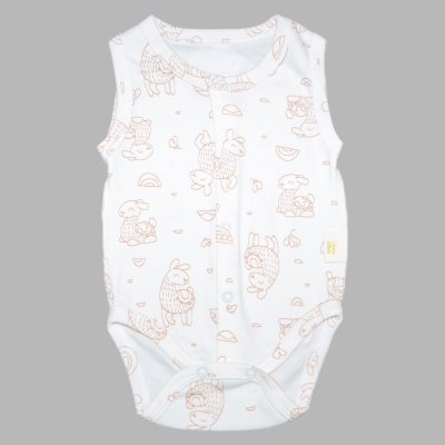 Боди-майка Лама Чуди Кидс 431125К-72 молочный