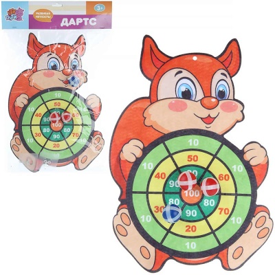 Дартс мягкий Белочка 3 мячика Veld Co 112678 4