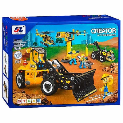 Конструктор Строительный транспорт 223 детали J-7770 1