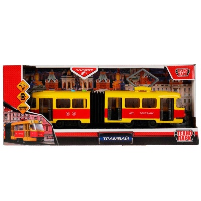 Модель инерционная Трамвай Технопарк TRAMOLDRUB-30PL-YERD 5