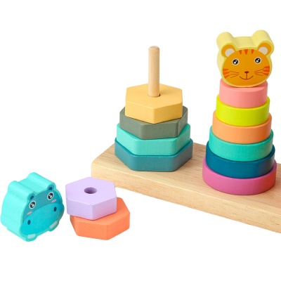 Деревянная пирамидка Рыжий кот И-4015 2