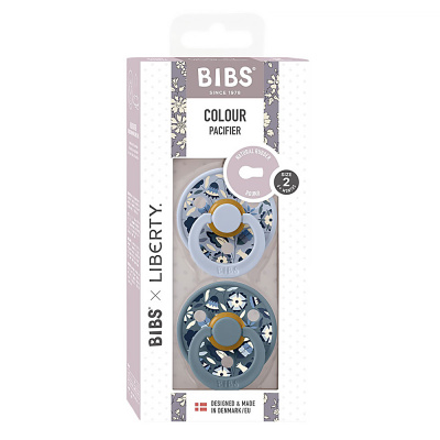 Набор пустышек латексных Liberty Colour 2 шт от 6 месяцев Bobo Dusty Blue Mix Bibs 12020102 3