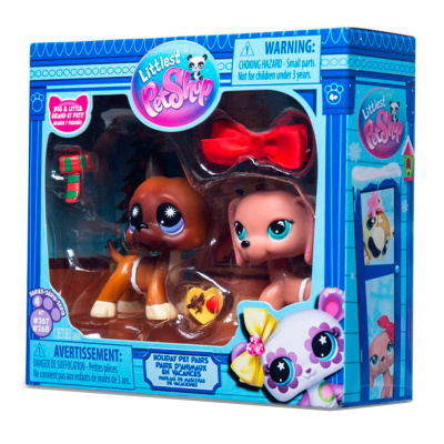 Игровой набор Littlest Pet Shop Праздники Немецкий дог и Такса Hasbro 01016_LPS 3