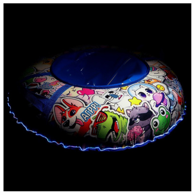 Тюбинг–ватрушка Стикер с LED-подсветкой 100 см Winter Star 9408930 02