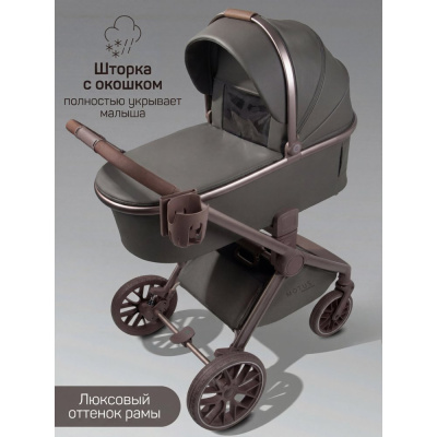 Коляска 2 в 1 Amarobaby Motus Premium Ecco Exclusive серый 03