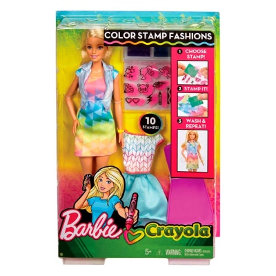 Кукла Барби Crayola Модные наряды Barbie Mattel FRP05
