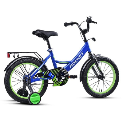 Велосипед двухколёсный 16 Rocket Gem 16.GEM.BL/GN.25 сине-зелёный 03