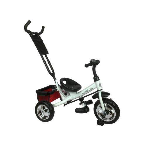 Велосипед трёхколёсный с родительской ручкой Velobibi Венера ВЛ-0685 красный фото 6