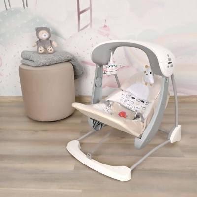 Детские электрокачели Malaga Beige/Бежевый Pituso 27220