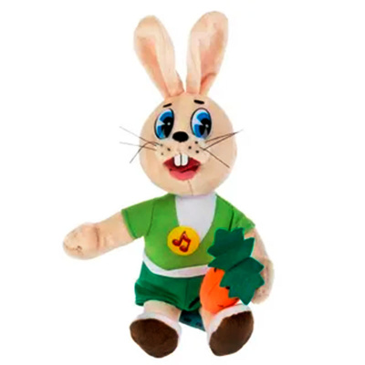 Игрушка мягкая Заяц с морковкой  Мульти Пульти V40739/25B 33 см 2