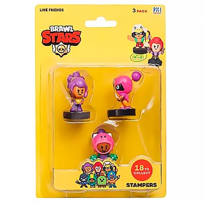 Коллекционные фигурки штампики Шелли Роза Тара Brawl Stars 5 см PMI BRW5020B