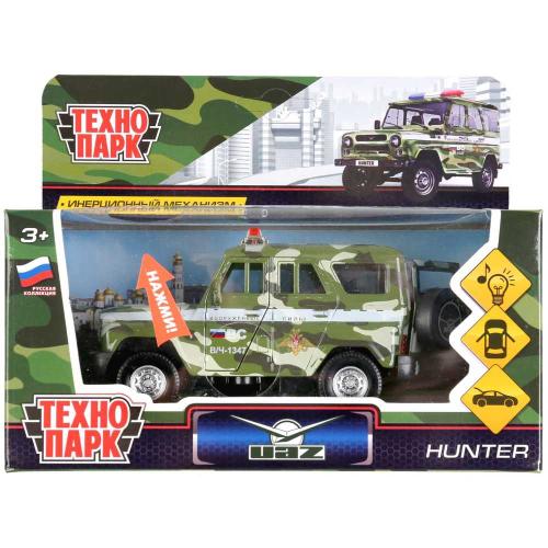 Инерционная машинка UAZ Hunter Военный Технопарк HUNTER-MIL-SL фото 6