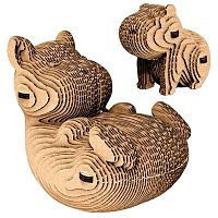 Конструктор 3D картонный Капибара и малыш Qbrix 20043