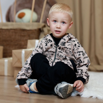 Брюки Джоггеры Шрифт Чуди Кидс 192424 чёрный 03