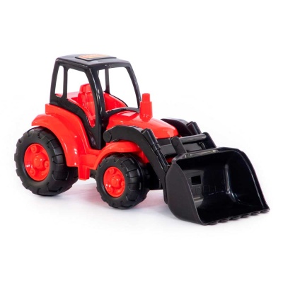 Игрушечная машинка Чемпион Трактор с ковшом Полесье 0476