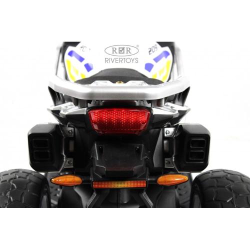 Детский электромотоцикл RiverToys М111БХ белый фото 11