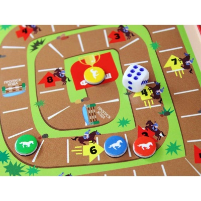 Игры магнитные Большие гонки Скачки Десятое Королевство 03586`