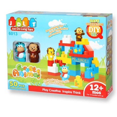 Конструктор JDLT Лесные животные Домик в чаще JDLT 6013