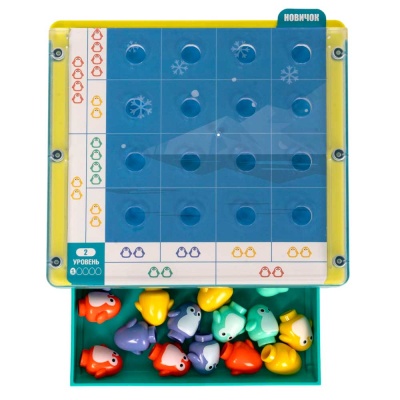 Настольная игра Смекалочка Цветные пингвины Bondibon BB5678