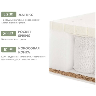 Матрас детский Organic Spring Plitex ОРГ-14/1 2