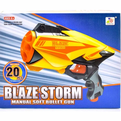 Бластер Blaze storm с мягкими пулями 20 шт Junfa 7039 2