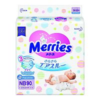 Подгузники Merries NB (до 5 кг) 90 шт