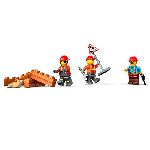 Конструктор Lego City 60466 Желтый бульдозер с фронтальным погрузчиком фото 4