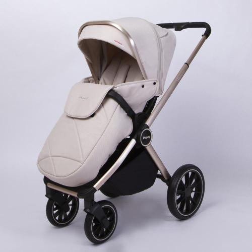 Коляска 2 в 1 Peppy Monaco GP Beige рама бежевая фото 19
