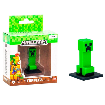 Игрушка Коллекционный Топпер Зелёный крипер Minecraft MC2012B 2