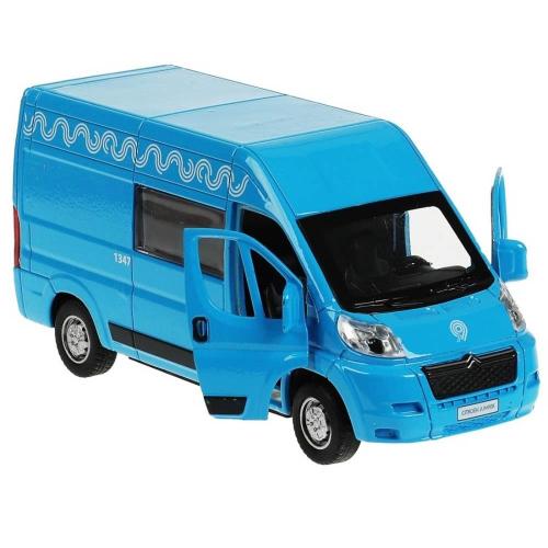Машинка металлическая  Citroen Jumper Метрополитен Технопарк JUMPER-14MOS-BU фото 2