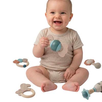 Игровой набор силиконовых погремушек BabyWel 21109