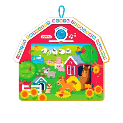 Музыкальные пазлы Друзья на ферме Азбукварик 2950 1