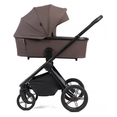 Коляска 2 в 1 Peppy Monaco Brownie рама чёрная 03