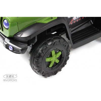 Детский электромобиль RiverToys G003GG зелёный